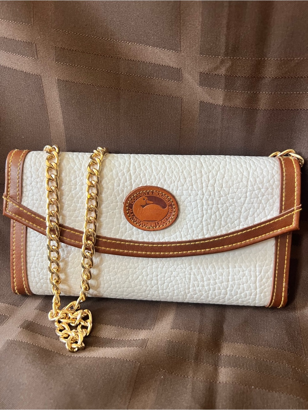 Vintage Dooney & Bourke All Weather Leather Wallet / Clutch